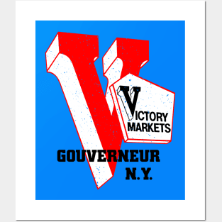 Victory Market Former Gouverneur NY Grocery Store Logo Posters and Art